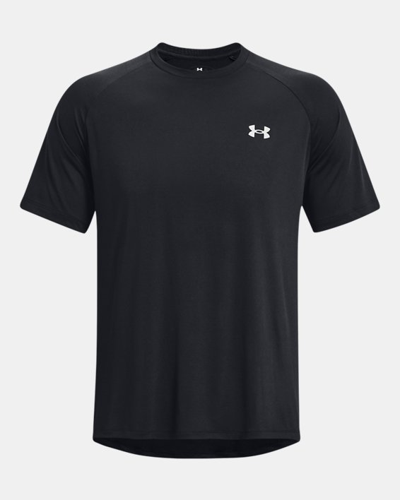 Men's UA Tech™ Reflective Short Sleeve, Black, pdpMainDesktop image number 4